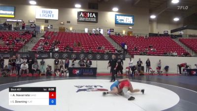 115 lbs Cons 8 #1 - Aleena Navarrete, Sanderson Wrestling Academy vs Isabella Downing, Flathead High School Wrestling