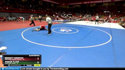 157 lbs D1 - Quarter-finals (fri 5:30 P.m.) - Bennett Weidman, Wisconsin Rapids Lincoln vs Parker Fluhr, Hartford Union