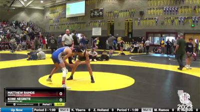 108 lbs Cons. Round 4 - Matthew Ramos, Wilson Middle School vs Kobe Negrete, Kingsburg WC