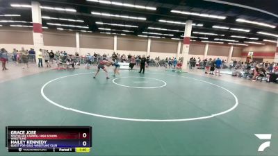 117 lbs Cons. Round 1 - Grace Jose, Southlake Carroll High School Wrestling vs Hailey Kennedy, Quest For Gold Wrestling Club