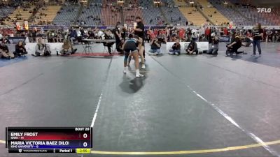 130 lbs Semis & 3rd Wb (16 Team) - Maria Victoria Baez Dilone, King University vs Emily Frost, Iowa