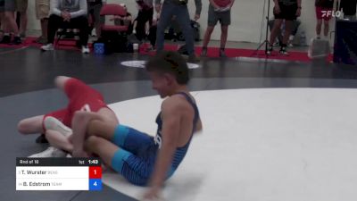 48 kg Rnd Of 16 - Tommy Wurster, Beast Mode Wrestling vs Brand'n Edstrom, Team Idaho Wrestling Club