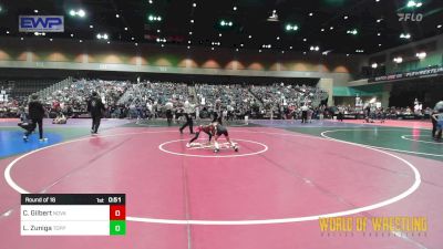 58 lbs Round Of 16 - Cameron Gilbert, Nova Wrestling Club vs Legend Zuniga, Toppenish USA