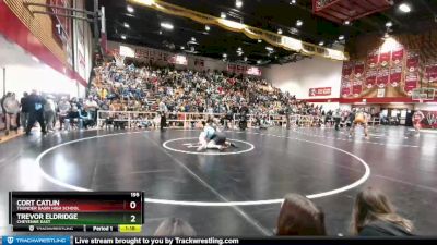 195 lbs Semifinal - Trevor Eldridge, Cheyenne East vs Cort Catlin, Thunder Basin High School