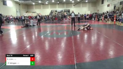 70 lbs Semifinal - Parker Wingen, Legends Of Gold vs Evann Linn, Centennial Youth Wrestling