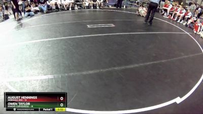 90 lbs Round 1 (6 Team) - Owen Taylor, Kansas Copperhead vs August Hennings, Nebraska Red