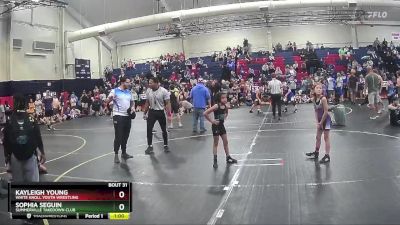 62/66 Round 1 - Kayleigh Young, White Knoll Youth Wrestling vs Sophia Seguin, Summerville Takedown Club