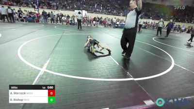 58 lbs Semifinal - Aiden Warnock, Woodward Youth Wrestling vs Braxton Bishop, Pryor Tigers