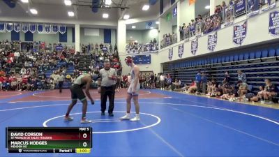 165 lbs Cons. Round 2 - Marcus Hodges, Mendon HS vs David Corson, St Francis De Sales (Toledo)