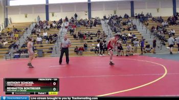 125 lbs Semifinal - Anthony Schickel, Triton Community College vs Remington Bontreger, Wisconsin-La Crosse