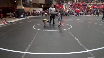 40 lbs Quarterfinal - Ezra Taussig, Greater Heights Wrestling vs Kaysen Carpenter, Carroll Wrestling Club