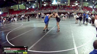 275 lbs 1st Place Match - Luc Davis, Midwest Destroyers Wrestling Club vs Abraham Gutierrez, Sherman Challengers