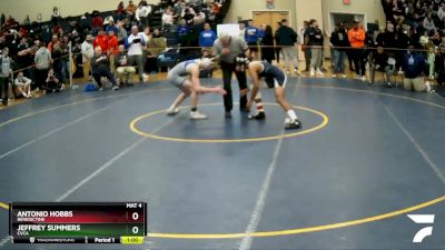 132 lbs Cons. Round 3 - Antonio Hobbs, Benedictine vs Jeffrey Summers, Cvca