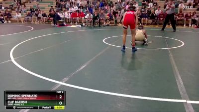 106 lbs Semifinal - Clif Bakhsh, Saint Marks H S vs Dominic Spennato, Red Lion Christian Academy