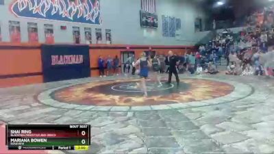 132 lbs Semifinal - Mariana Bowen, Rossview vs Shai Ring, Blackman Freestyle And Greco