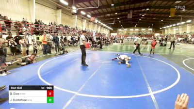 57 lbs Semifinal - Dash Dias, Shootbox vs Joshua Gustafson, New Mexico Outlaws