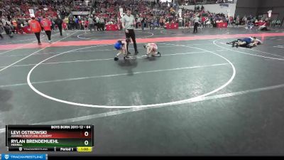 64 lbs Quarterfinal - Levi Ostrowski, Askren Wrestling Academy vs Rylan Brendemuehl, Merrill