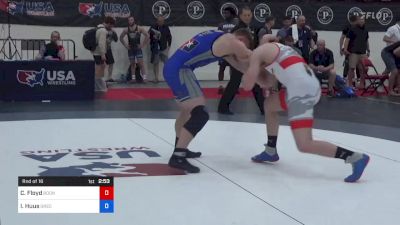 92 kg Rnd Of 16 - Carson Floyd, Boone RTC vs Isaiah Huus, Greco-Roman Development