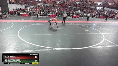 63 lbs Semifinal - Bennett Becker, Hartford Wrestling Club vs Eli Schmitz, Monroe Wrestling Club