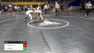 150 lbs Round Of 32 - Hank Watson, Warrior Run vs Jt Oppel, Philipsburg-Osceola