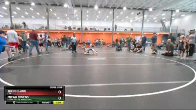 52 lbs Cons. Semi - Micah Owens, Legacy Elite Wrestling vs John Clark, C2x