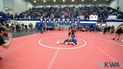 43 lbs Quarterfinal - Broox Wilkerson, Carl Albert vs Link Hughes, Little Axe Takedown Club