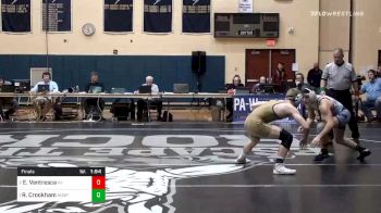 126 lbs Final - Eddie Ventresca, Pope John XXIII vs Ryan Crookham, Notre Dame Green Pond