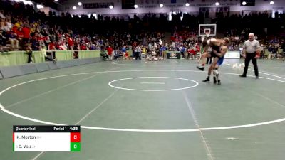 132 lbs Quarterfinal - Cameron Volz, Eastern Hancock vs Keaton Morton, Perry Meridian