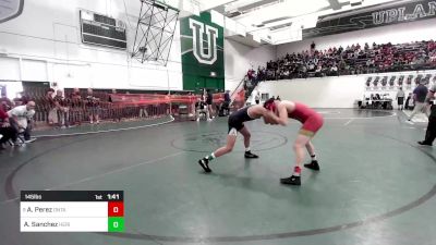 145 lbs Round Of 32 - Anthony Perez, Ontario vs Andy Sanchez, Heritage