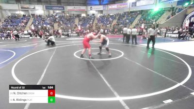 200 lbs Round Of 32 - Naithyn Ditchen, Crowley County vs Addison Ridings, Platte Valley