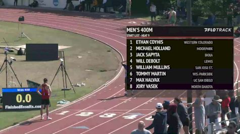 Men's 400m, Finals 9