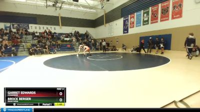 144 lbs Quarterfinal - Garret Edwards, Cashmere vs Brock Berger, Deer Park