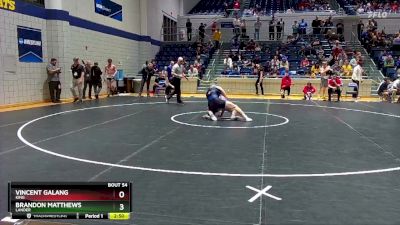 174 lbs Quarterfinal - Brandon Matthews, Lander vs Vincent Galang, King