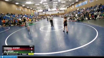 70 lbs Champ. Round 1 - Marshall Schmidt, Team Prestige vs Wil Brown, GC Junior Wrestling Club