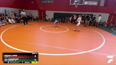 110 lbs Round 2 (6 Team) - Mason Lampe, MPWC vs Kai Makridakis, Built Different