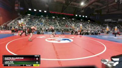 4A-145 lbs Champ. Round 1 - Liam Fox, Cheyenne East vs Austin Blajszczak, Natrona County