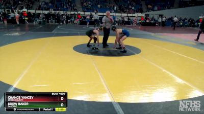 4A-106 lbs Champ. Round 1 - Chance Yancey, Crook County vs Drew Baker, Cascade