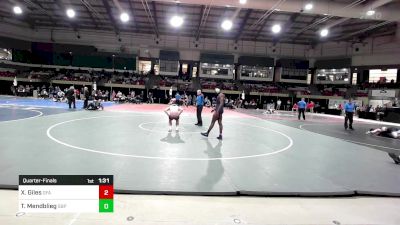 165 lbs Quarterfinal - Xavier Giles, Green Farms Academy vs Temuulen Mendblieg, St. Benedict's Prep