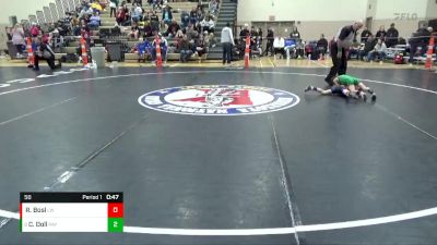 50 lbs Semifinal - Calvin Doll, Paynesville vs Ryan Bosl, LPGE/Browerville Wolves