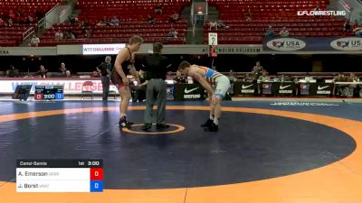 125 kg Consolation - Austin Emerson, Nebraska Wrestling Training Center vs John Borst, Unattached