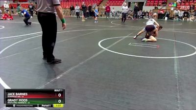 76 lbs Finals (2 Team) - Jace Barnes, Donahue WA vs Grady Moos, Highland Hornets