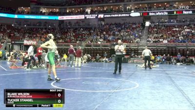 2A-157 lbs Quarterfinal - Tucker Stangel, Osage vs Blake Wilson, Burlington Notre Dame