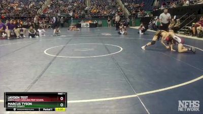 1A 120 lbs Semifinal - Marcus Tyson, Pamlico County vs Jayden Test, North East Carolina Prep School