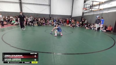 106-113 lbs Semifinal - Dayana Andrews, Mat Demon Wrestling Club vs Jorgia Schliesman, Reality Sports Wrestling Club