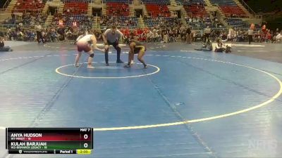 120 lbs Finals (8 Team) - Kulah Barjuah, W2-Bismarck Legacy vs Anya Hudson, W1-Minot