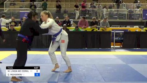 MEAGAN LINDA MC CORKLE vs QAMAR MUHAIMIN 2024 Pan Jiu Jitsu IBJJF Championship