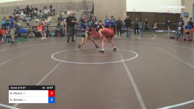 50 kg Consi Of 8 #1 - Nichole Moore, Team Kansas vs Angelina Gomez, Team Georgia