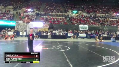 AA - 152 lbs 1st Place Match - Chris Acuna, Billings Senior High School vs Irish Furthmyre, Great Falls / MSDB