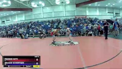 138 lbs Champ. Round 2 - Frankie Nitti, IL vs Brason Schortgen, IN