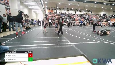 46 lbs Quarterfinal - Bodie Barr, Verdigris Youth Wrestling vs Bryker Smith, Tahlequah Wrestling Club